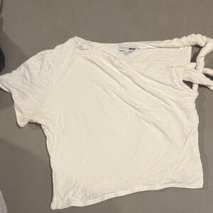 Fashion Nova Cream Short Sleeve Tee